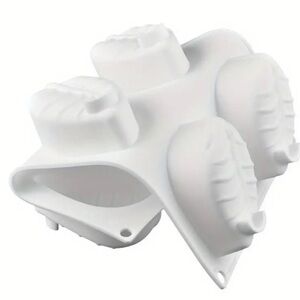 Molde de Silicona con 6 Cavidades en Forma de Hoja - Perfecto para Elaboración